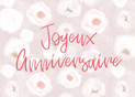 Fleurs pastel pour c&eacute;l&eacute;brer un anniversaire